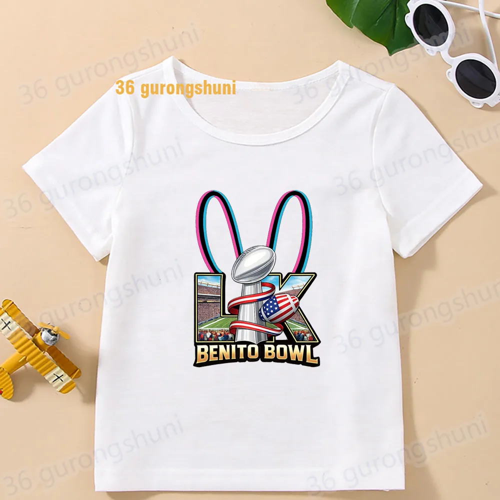 

Boys tshirt Children Clothes Bad Bunny Shirts men t Shirt team Benito bowl Kids T-shirts Baby summer Tops For boy clothing