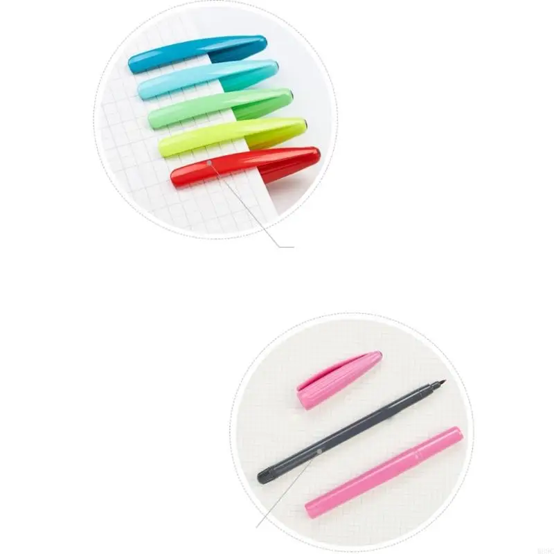 W89C 12 PCS PRISH PEN مجموعة ألوان مائية تلوين القلم بقلم 0.4 ملم محس