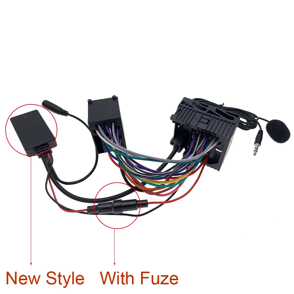 16:9 Screen Car Audio CD Radio Bluetooth 5.0 AUX 10Pin Adapter Cable For BMW E46 E39 E38 E53 Hanfree Call Mic Accessories