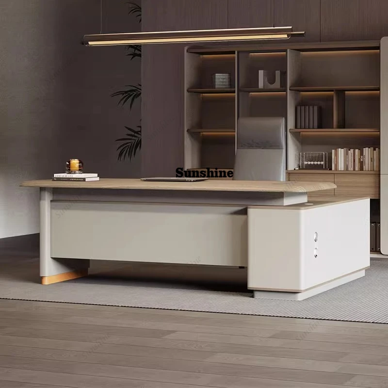 

160 180 200 220 240 cm Modern manager boss Room desks Computer desk office Table pliante Motion desk file cabinet Furniture