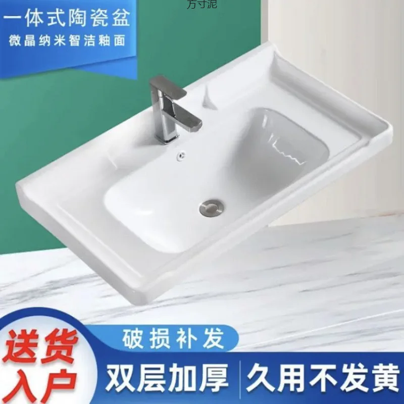 

The wash basin is semi-embedded in Taichung basin, single basin is integrated with ceramic cabinet, and the basin ba