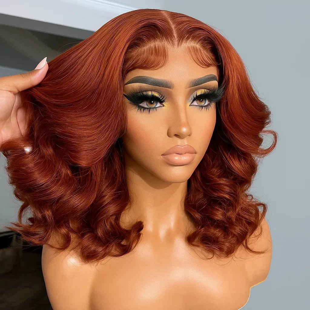 

Body Wave Bob Wig Human Hair 13x4 Lace Front Human Hair Wigs Transparent Lace 180% Density Short Bob Wig Loose Deep Lace Frontal