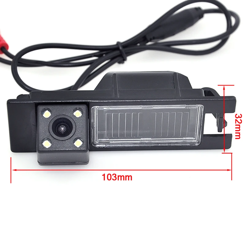 For Opel Astra H J Corsa Meriva Vectra Zafira Insignia FIAT Grande Buick Regal Car CCD night 4LED Backup Rear View Camera