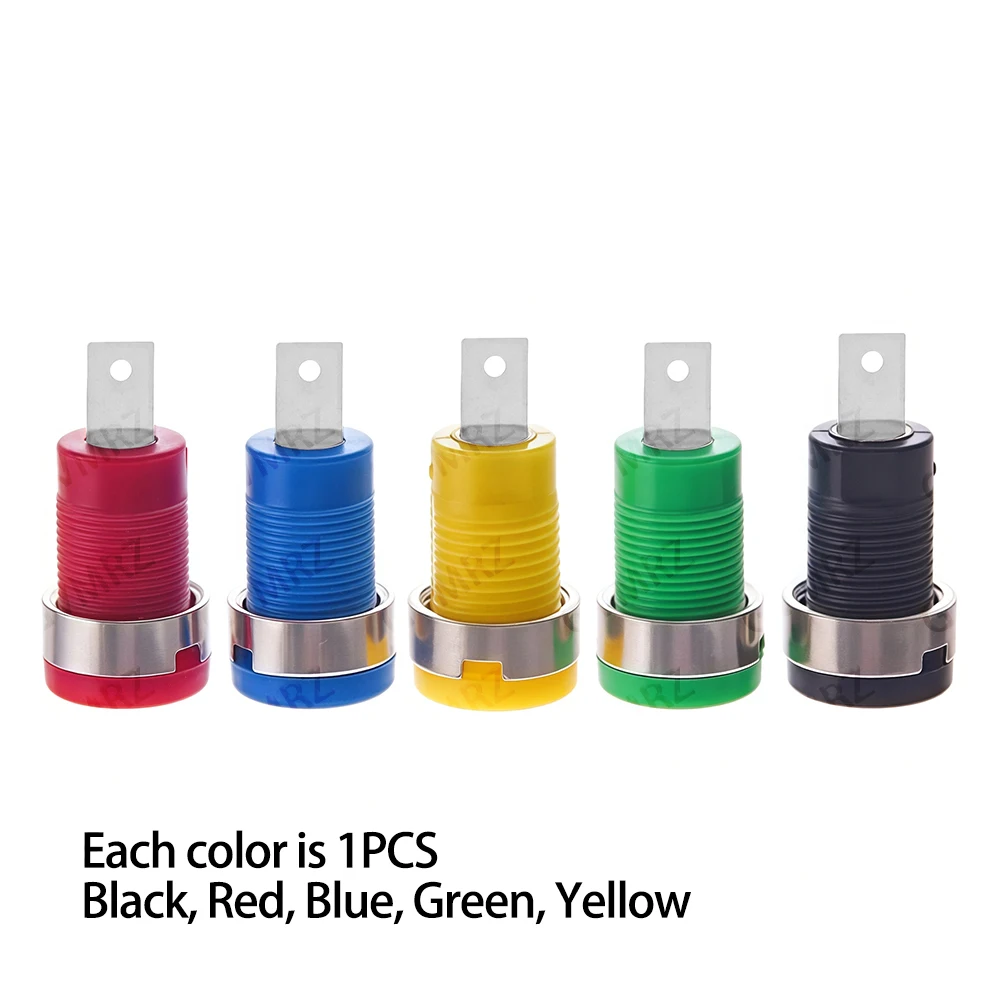 5PCS 4MM Female Jack Socket Plug 4MM Banana Plugs Multimeter Socket Banana head Female Wire Connector 4MM Component