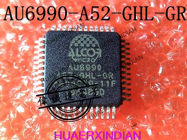 1PCS  AU6990-A52-GHL-GR AU6990  TQFP48   New Original