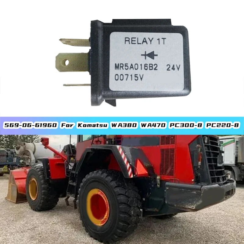 Excavator Safety Relay 569-06-61960 For Komatsu WA380 WA470 PC300-8 PC220-8 Easy Install