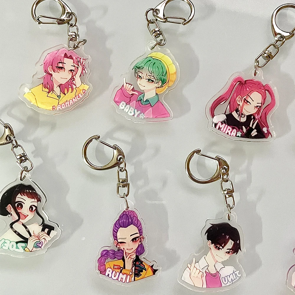 Porte-clés Kpop Demon Hunters - En Acrylique Avec Personnages Rumi, Mira, Zoey, Pour Fans Collection