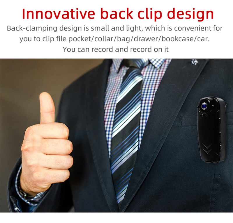 TQ2 Mini Camera Law Enforcement Recorder 1080P Video Record Professional Body Camera Meeting Long Battery Life Mini Camcorders