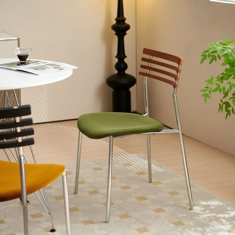 

Medieval Nordic Modern Back Chair Retro Designer Chair Home Simple Light Luxury