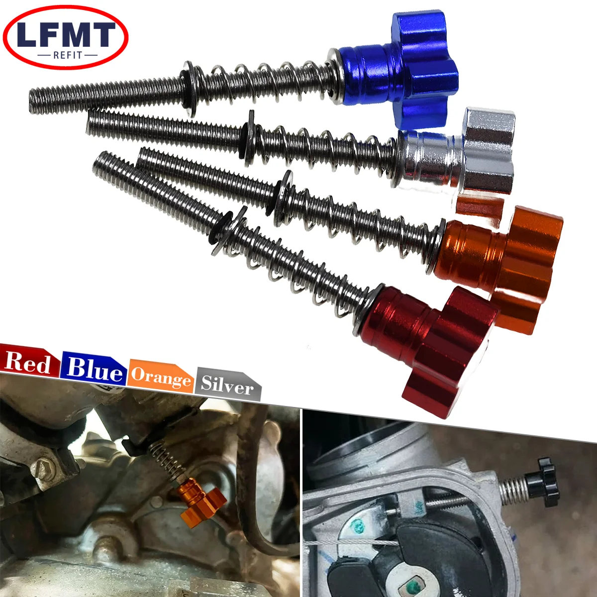 Motorrad CNC Kraftstoff Leerlaufdrehzahl Einstellschraube Für KTM 150 250 300 EXC TPI XC-W TPI 2018-2023 für Husqvarna TE150i TE250i TE300i