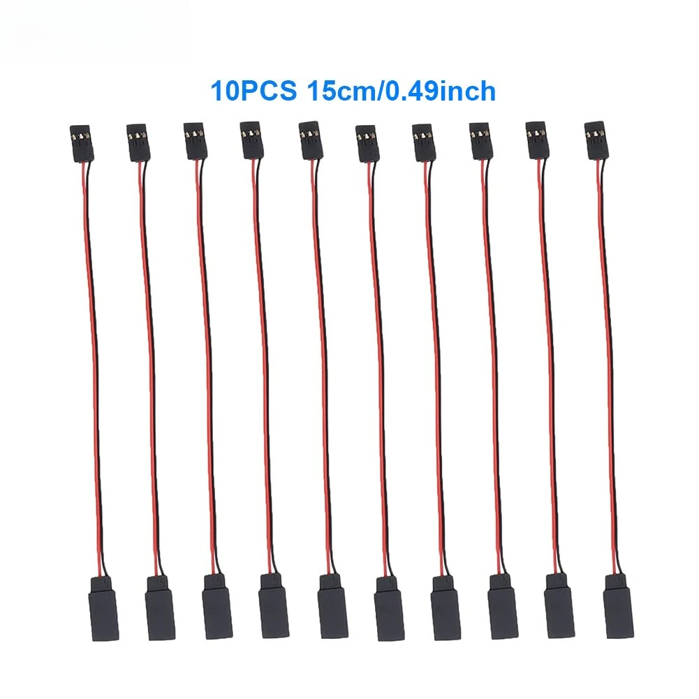 10PCS 3-pin Servo Extension Cable Cord Female to Male RC Servos Extension Wire