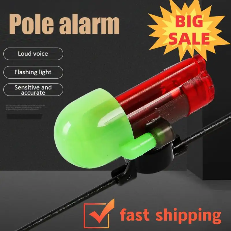 Night Fishing Alarm Electronic Bell Night Light Smart Fishing Alarm Outdoor Fishing Tools Waterproof Luminous Fishing Bite Alarm