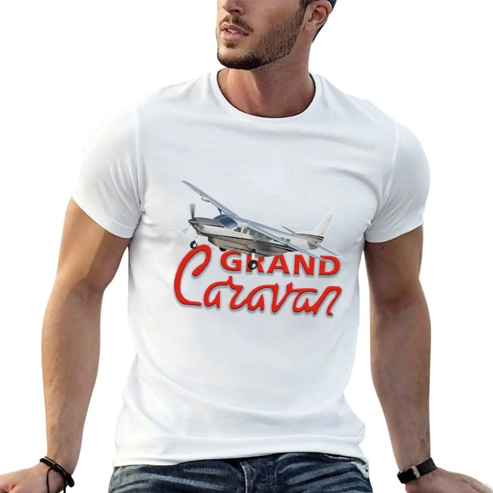 Grand Caravan in flight T-Shirt Funny t-shirts Clothing funny t shirts for men