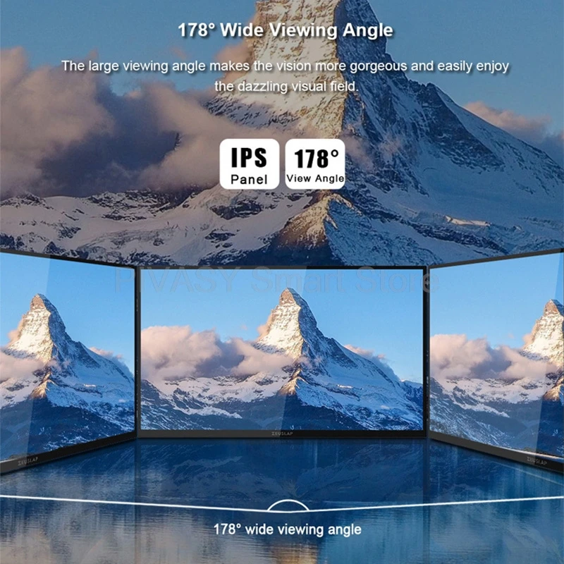 Monitor portátil de 18,5 pulgadas, pantalla táctil de TV inteligente, FHD, entretenimiento de Google, Zoom interactivo para películas de oficina, ligero para interiores - Image 5
