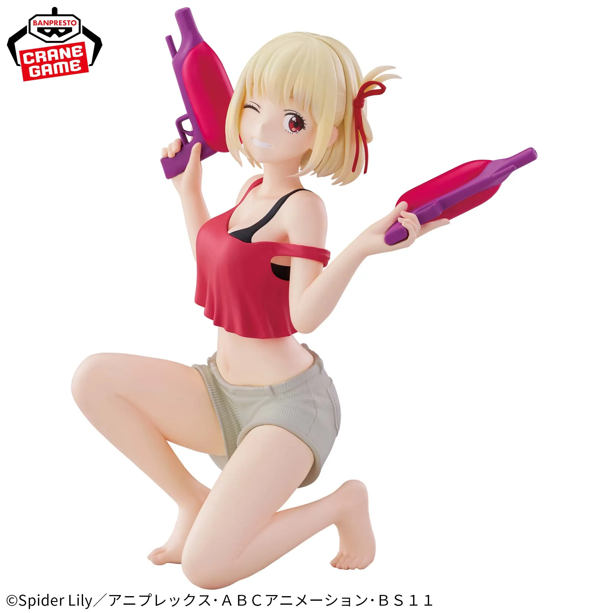 Banpresto BANDAI réglisse recul Nishikigi Chisato Inoue Takina en Stock Original Anime Figure modèle véritable en boîte jouet