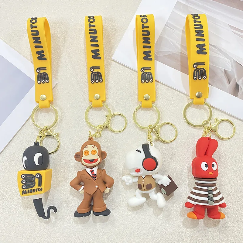Cute Cartoon Keychain, Silicone Bag Pendant