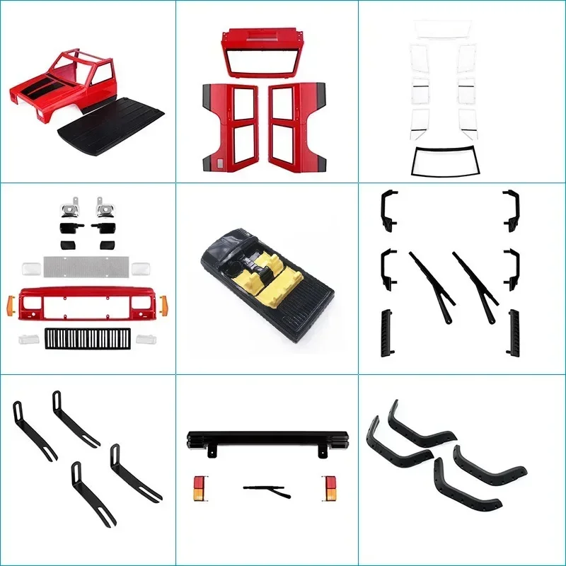 

Painted Hard Plastic 313mm Wheelbase Body Car Shell for 1/10 RC Crawler Axial SCX10 & SCX10 II 90046 90047