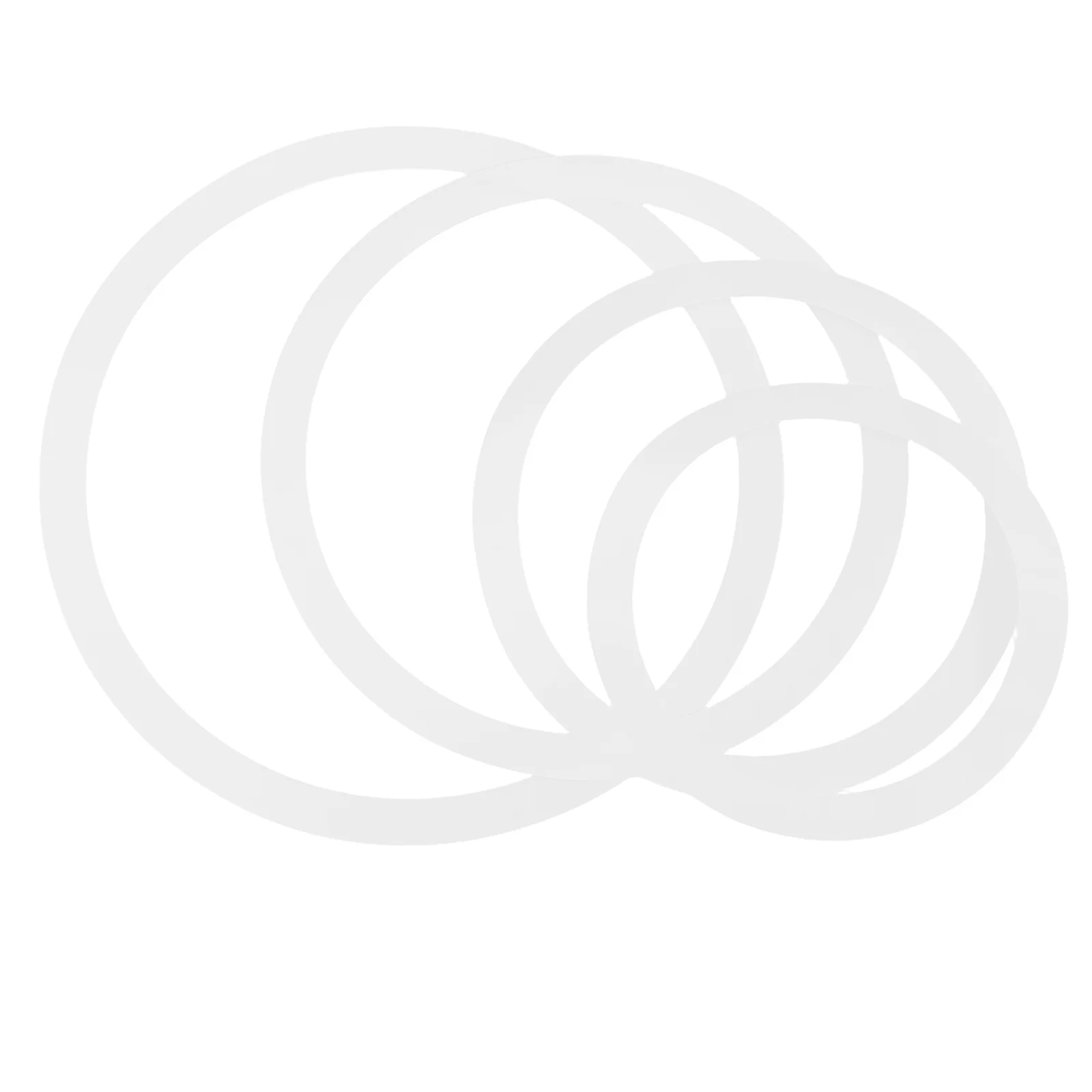 

4Pcs Snare Drum Mute Set Premium Material Portable Soft Sound Damper Drum Practice Supply Percussion Instrument Accessories