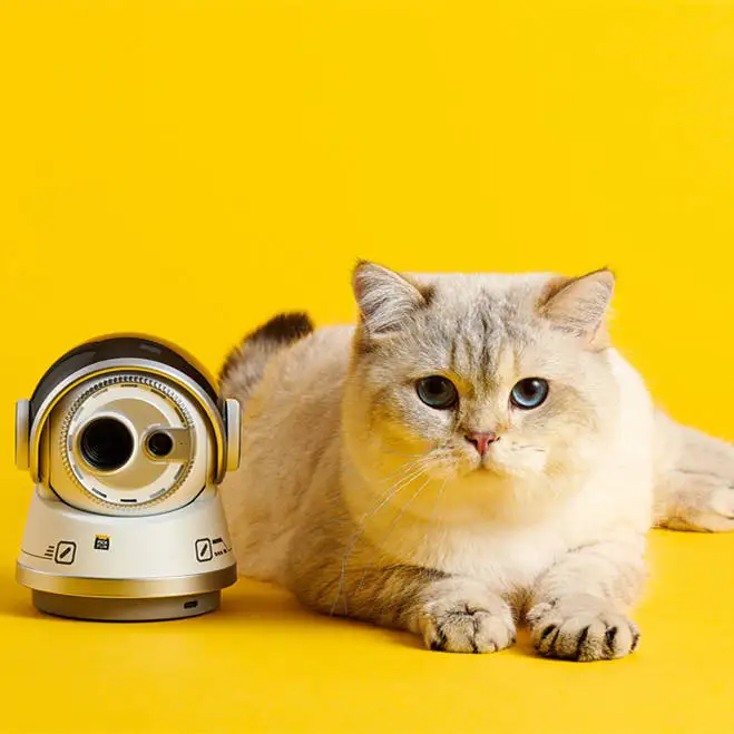 Cámara IP PTZ para perro y gato, videocámara con Wifi, APP de grabación y corte de vídeo, monitoreo en tiempo Real, nuevo diseño