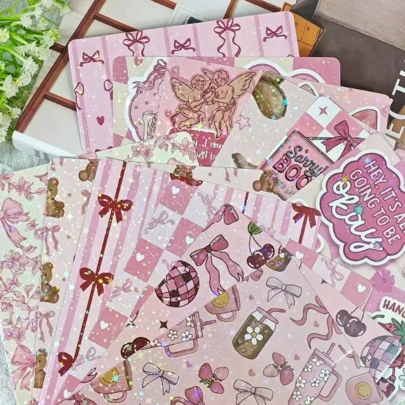 Bow Decorative Insert Paper Cards For Transparent Reader Case Tablet Decor Cartoon