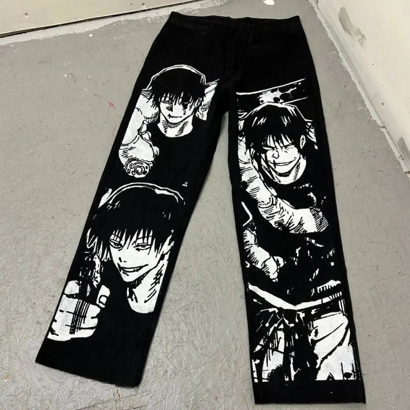 

Toji T-shirt Jujutsu Kaisen Fushiguro Anime Horror Summer Woman Man Y2K Anime Printed Black Japanese Harajuku Streetwear