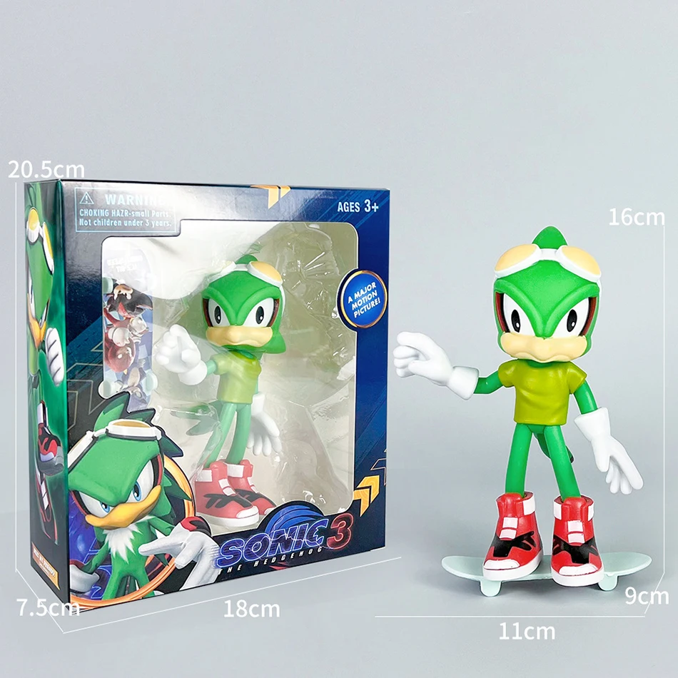 New 6 Styles Game Character Super Sonic Mouse Flying Mouse PVC Figure Shatner Cruise Anime Doll Trendy Desk Ornament Toy Gifts view 5