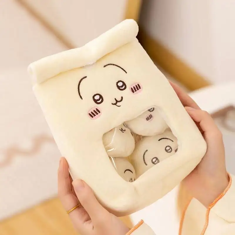 20 cm Neueste Tasche mit Snacks Kleine Acht Kawaii Gefüllte Plüschtier Puppe Cartoon Anime Süßes Geschenk für Kinder Lustige Puppe Weihnachten – Detail 15