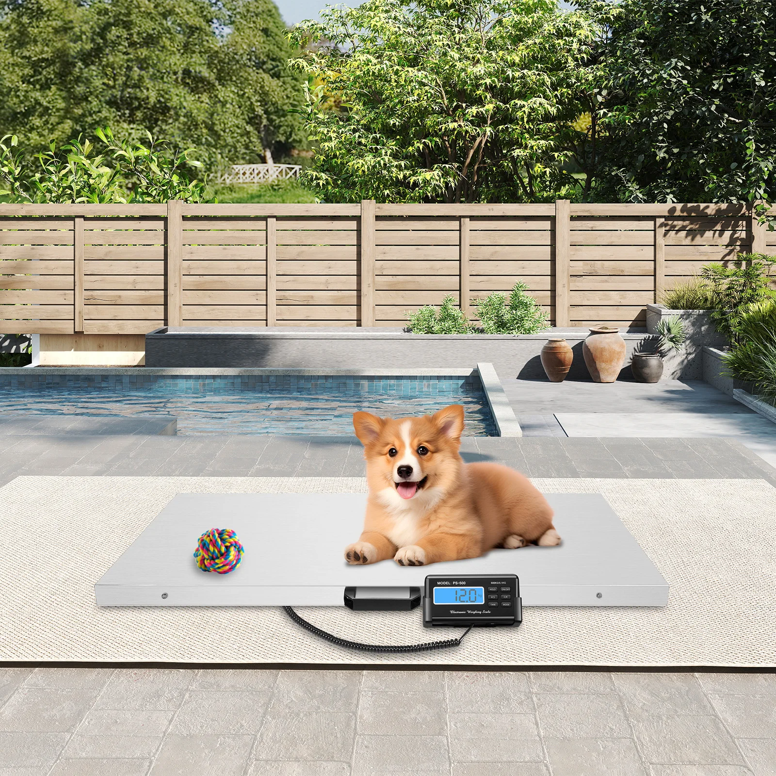 Animal Digital Scale,0.4kg-500kg Weighing Capacity, Accurate Weighing Tool for Pets,large Domestic and Farm Animals