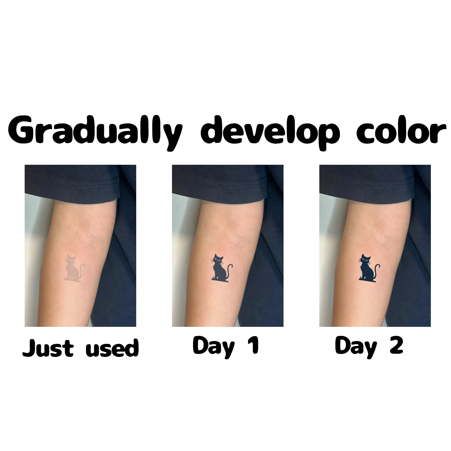 2 Sheets Halloween Long-Lasting Temporary Tattoos Ghost Pumpkin Witch Bat Cute Mini Tattoos Non-Glare Waterproof Easy to Remove