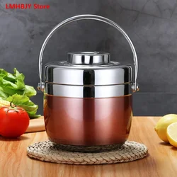 LMHBJY 2020 New 1.5/1.2L Stainless Steel Food Thermos 12-24 Hours Vacuum Lunch Box Thermo Container Soup Jar Insulated Thermoses