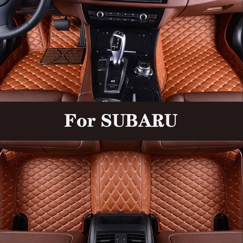 

Full Surround Custom Leather Car Floor Mat For SUBARU Forester Outback Legacy XV WRX Impreza BRZ Tribeca Ascent Auto Parts