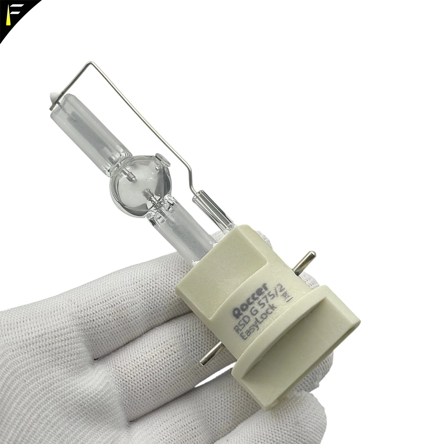 프로 스테이지 램프 전구, 미니 패스트 핏 메탈 할라이드 램프, 퀵 체인지 소켓 포함, MSR575 MSR 575/2 PGJX28 골드