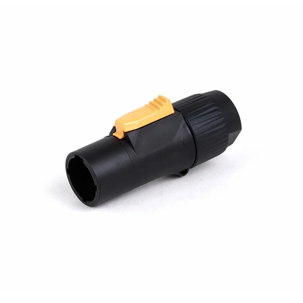 1pc Wasserdicht IP65 PowerCON Stecker Stecker Jack NAC3FX-W NAC3MX-W PA66 Material IP65 Grade Wasserdicht Schwarz/Orange Farbe
