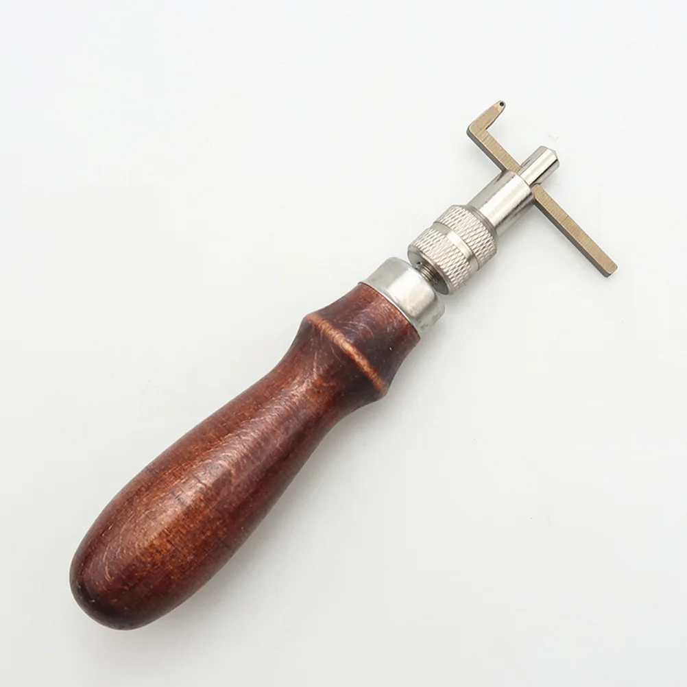 

Craft Stitching Groover Professional Wood Handle Steel Beveler Tool For Wallet Belt Making Skiving Edger Sewing