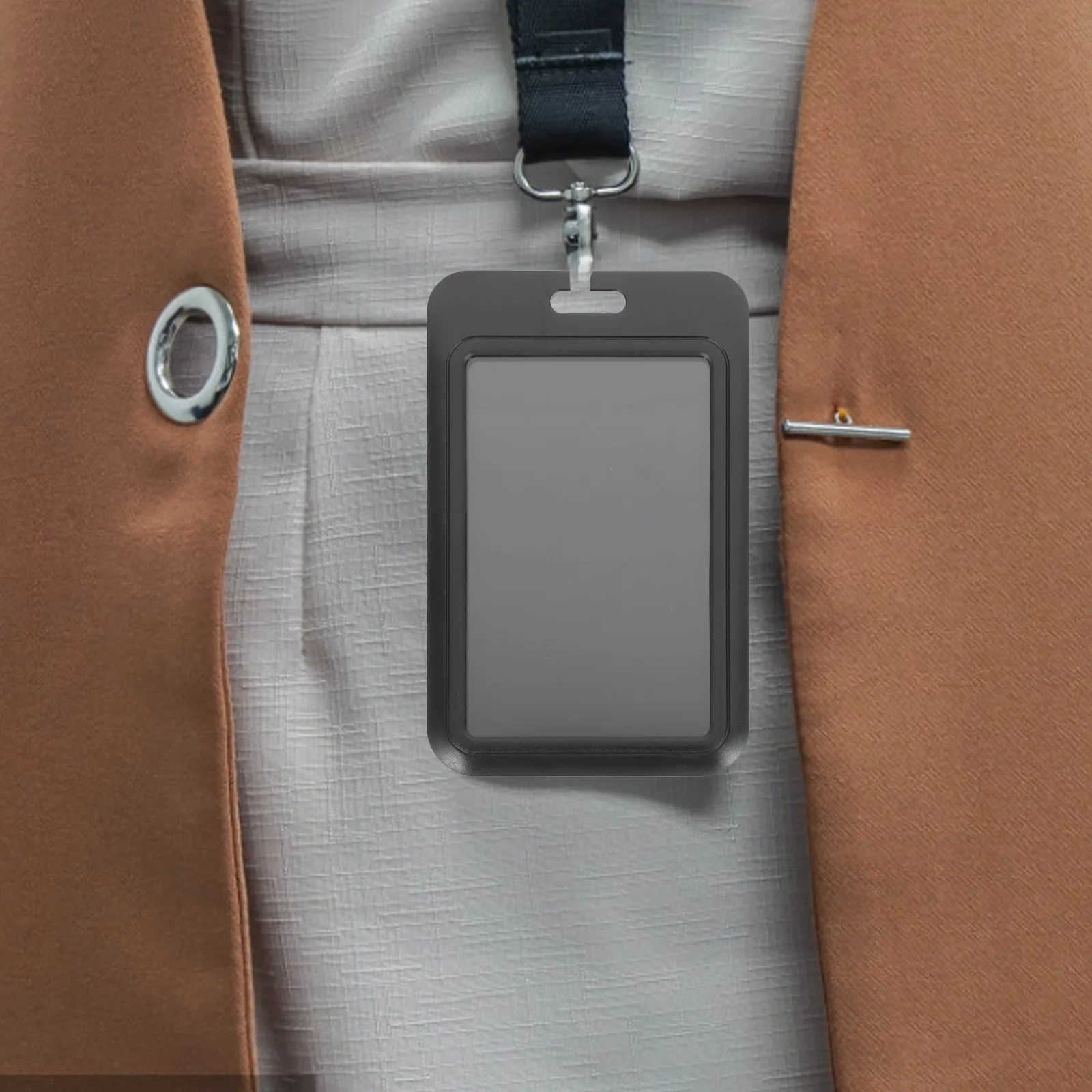 

10pcs Id Card Sleeve Horizontal Badge Holder For Women Office Card Holder Reusable Plastic Staff Work Cards Cover Clear Window