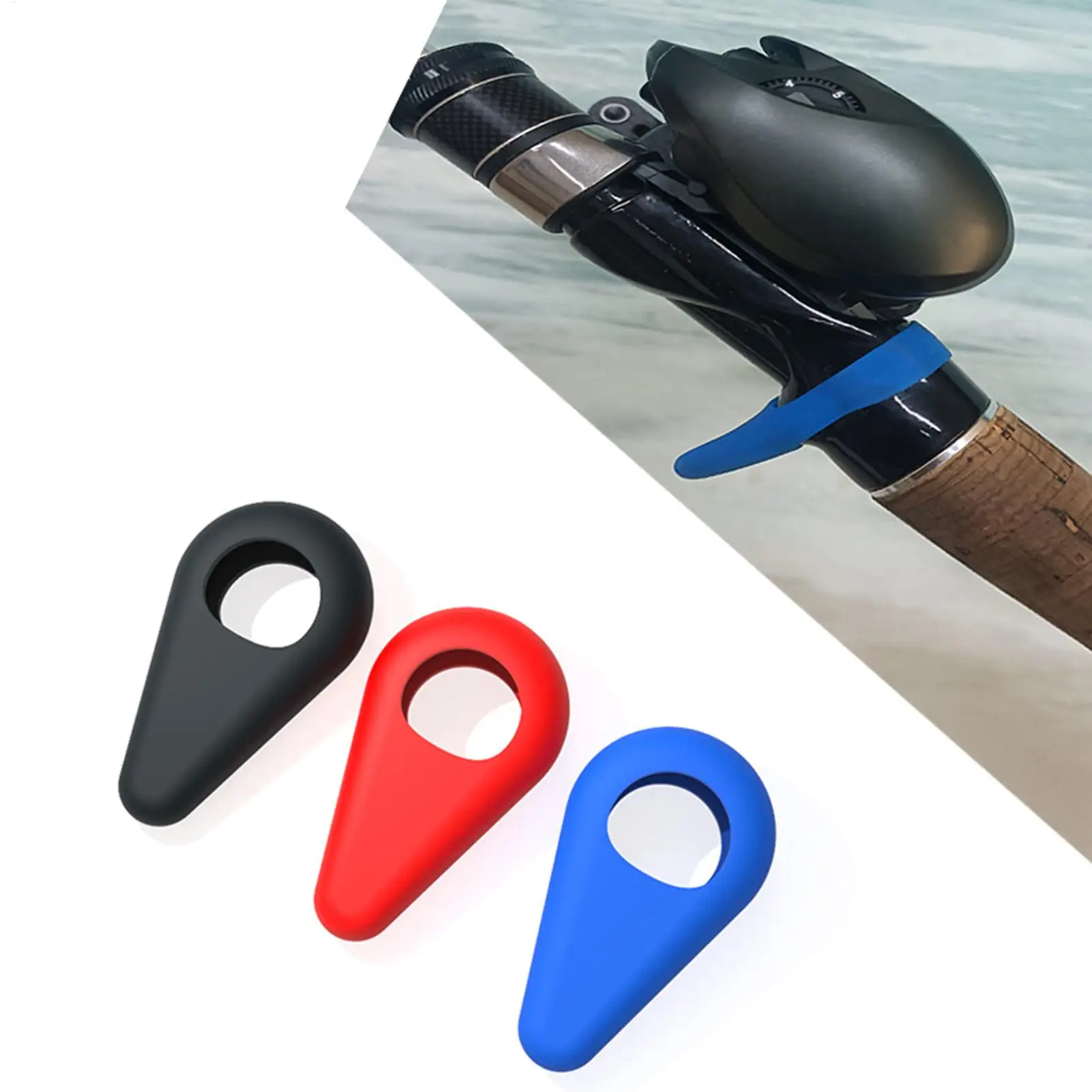 Trigger Guard Fishing Silicone Non-Slip Heavy Duty Protective Cover Fishing Reel Trigger Replacement for Saltwater Anglers Deep