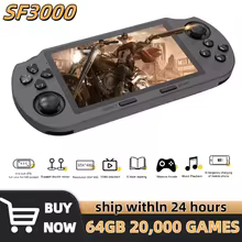 <strong>SF3000 Retro Console de videogame portátil Sistema Linux 4.5 Polegada 854*480 Tela IPS 3000mAh Jogos de reprodutor de vídeo de bolso portátil</strong>