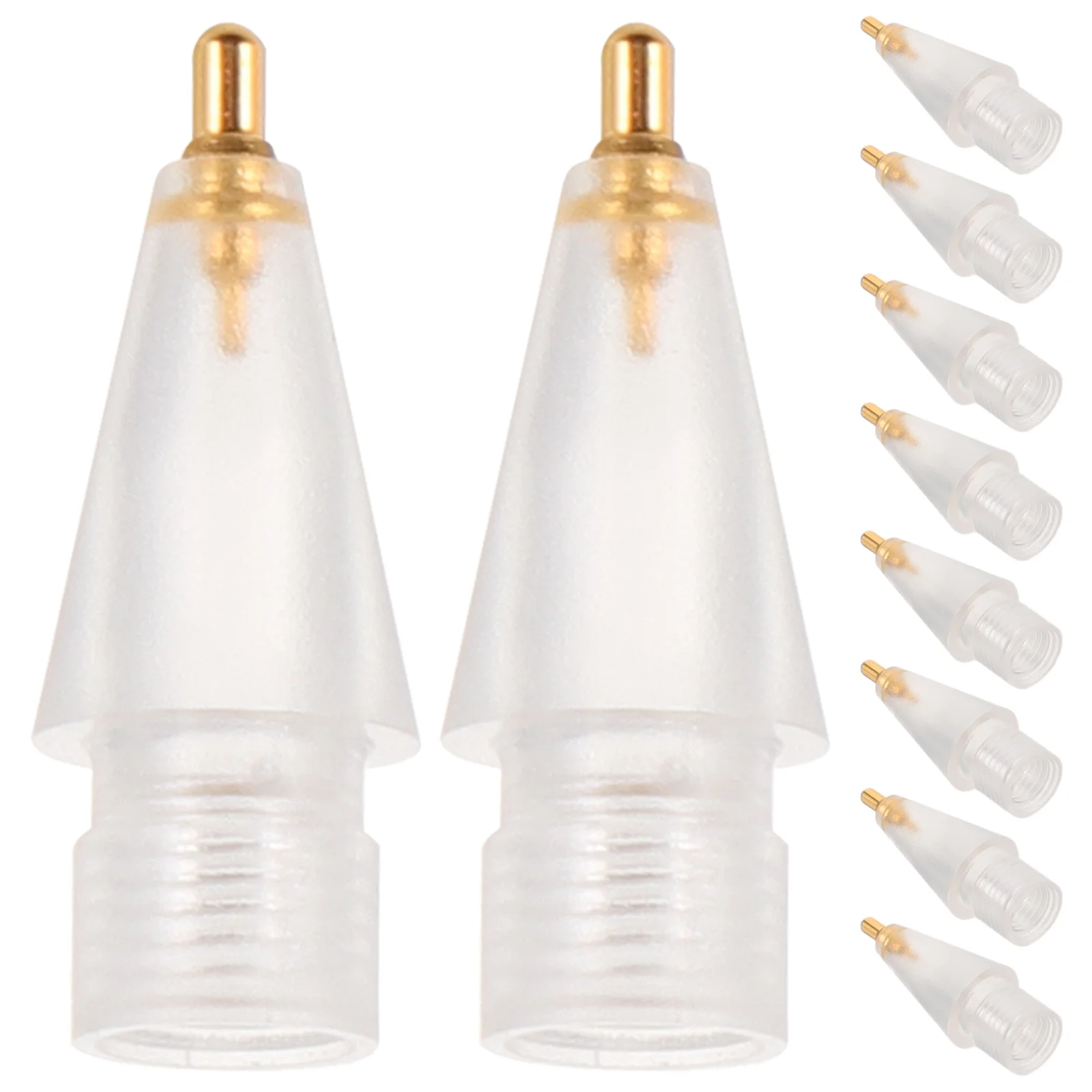 

10pcs Replacement Stylus Pen Tips Universal Tablet Pencil Nibs Precision Writing Drawing Compatible Capacitive Small Metal Nibs