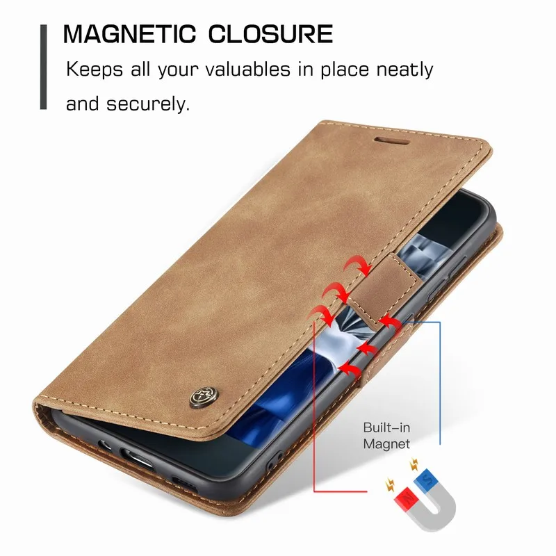 New Style Leather Case For Huawei P60 Pro Art Case Cover Luxury Magnetic Flip Silicone Wallet Phone Bag On For Huawei P 60 Pro A