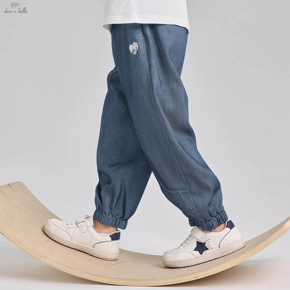Dave Bella Children's Jean 5-13 Years Spring Summer Boys Cowboy Cool Pants Casual Loose Outdoor Trousers DK2261210