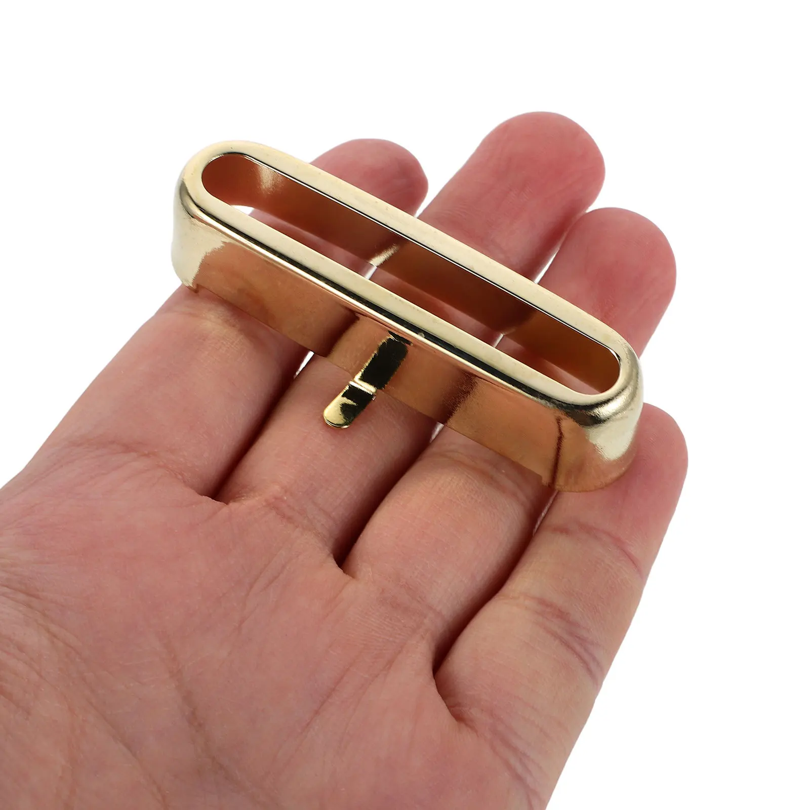 

2Pcs Brass Guitar Pickup Cover Rings Open Top Design Noise Reduction Clear Sound Professional Use Guitar Pickup Covers