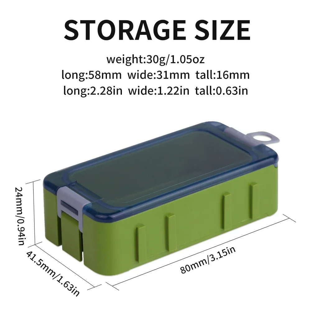 

1Pcs Miniature Fishing Tackle Box - Plastic Hook Organizer Storage with Luminous Design for Bait Carp Fishing Accessories