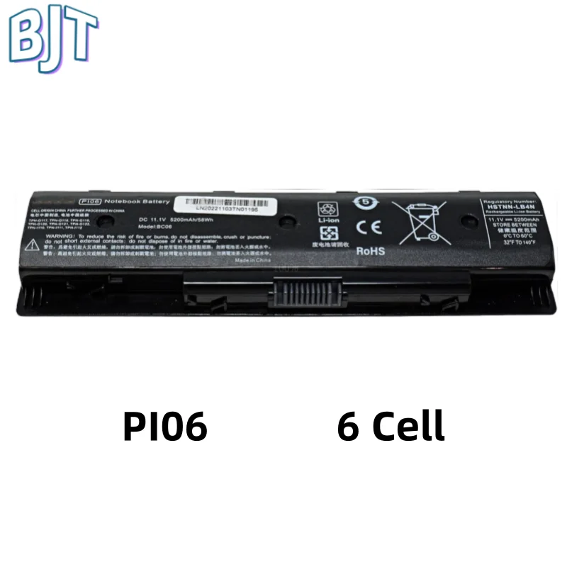 

New 6Cell PI06 Laptop battery For HP Pavilion 14 14t 15 HSTNN-DB4N HSTNN-LB4N HSTNN-YB4N HSTNN-DB4O TPN-Q117 TPN-Q118 TPN-Q119