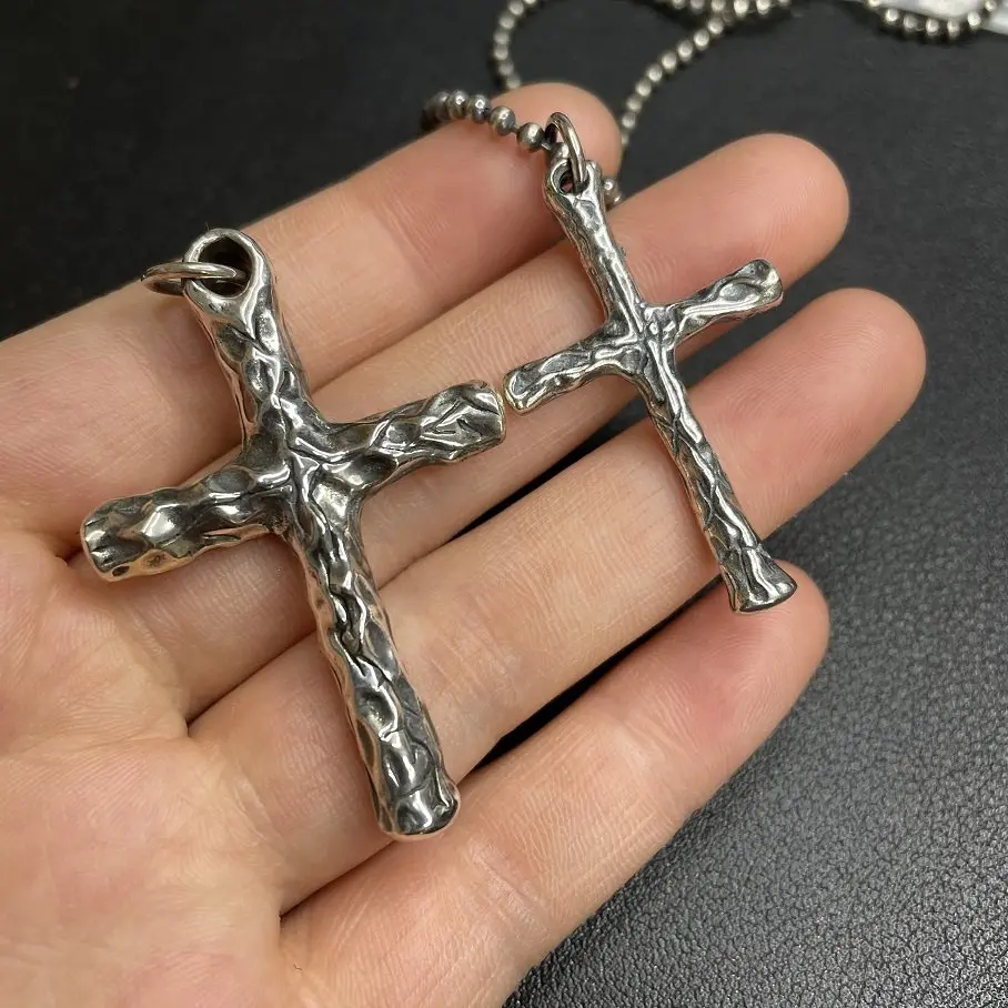 

Ожерелье с подвеской в стиле хип-хоп, панк, крест Иисуса для женщин, цепочка из бисера, уличные трендовые ювелирные аксессуары