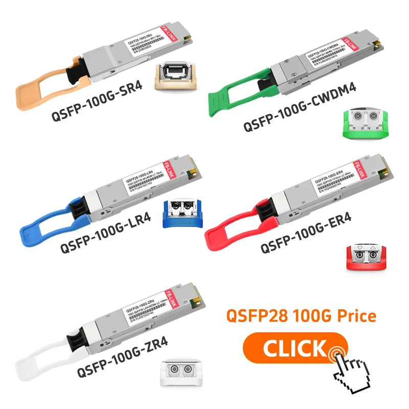 

100G SR4 LR4 ER4 ZR4 100g 10KM 20KM 40km 80KM 100G GBIC QSFP28 Duplex LC Transceiver optic Module for Cisco Mellanox Huawei