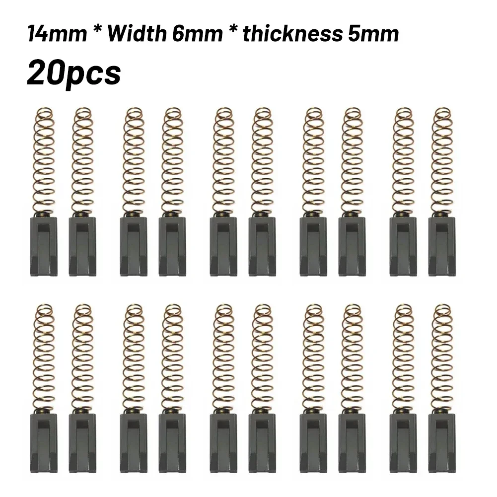 20Pcs Carbon Brush Replacement For Motor Of Triac S /PID Hot Air Welding Gun Plastic Welding Machine Motor Power Tool Accessory