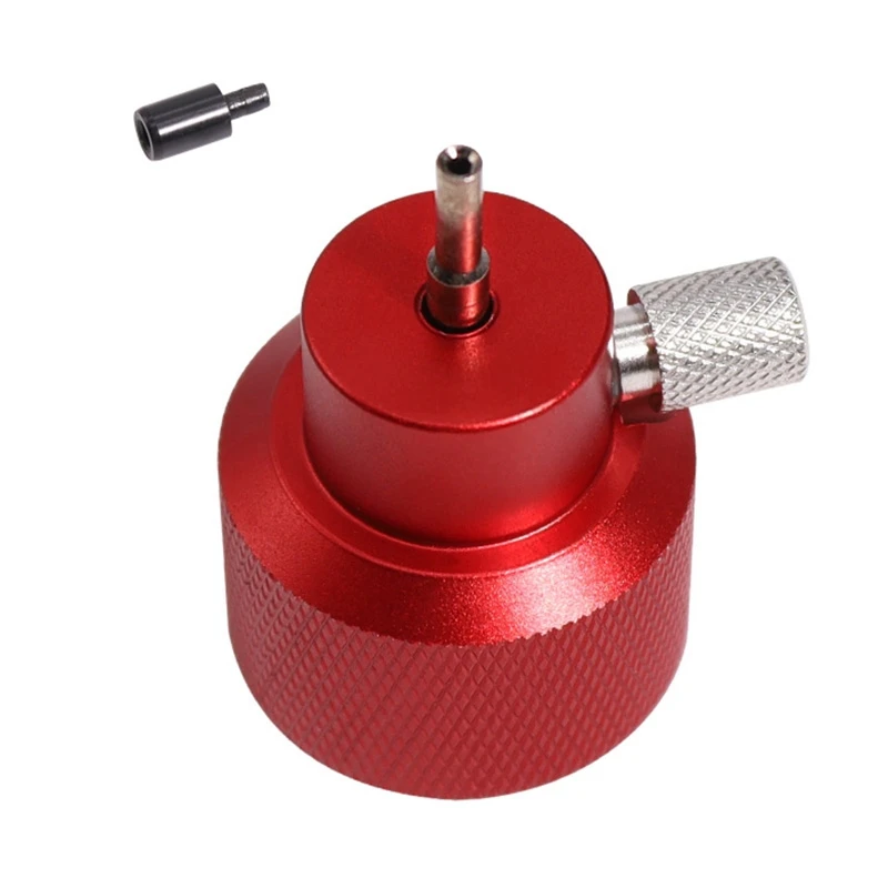 1Pc Small Propane for Propane Gas Tank with Silicone Oil Port Outdoor Camping Hiking Burner Adaptor Red with