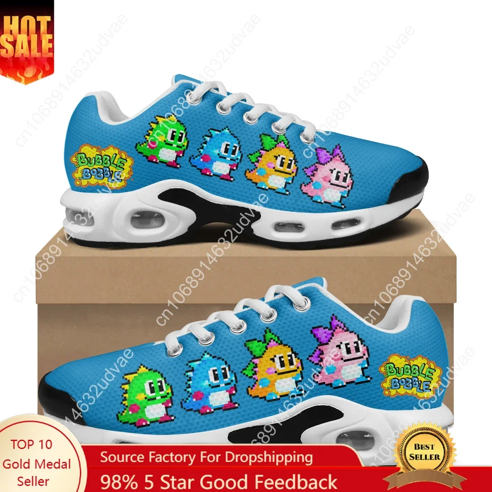 Zapatillas de deporte con cojín de aire Bubble Bobble para hombre y mujer, zapatos deportivos ligeros para adolescentes, zapatillas de deporte de malla de ocio personalizadas de alta calidad