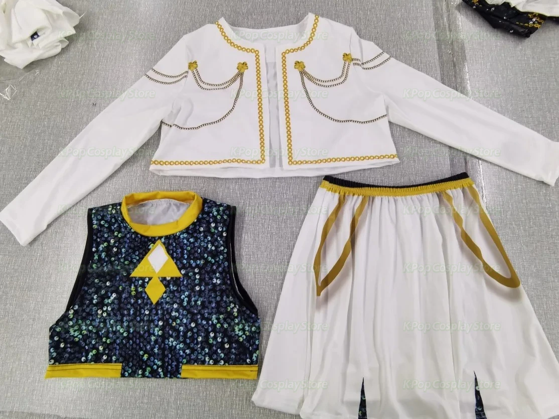 أزياء أطفال بنات ثلاثية الأبعاد مطبوعة رومي ميرا زوي التأثيرية أزياء Kpop شيطان الصيادين K-Pop Huntrix رومي التأثيرية أزياء حفلات الهالوين