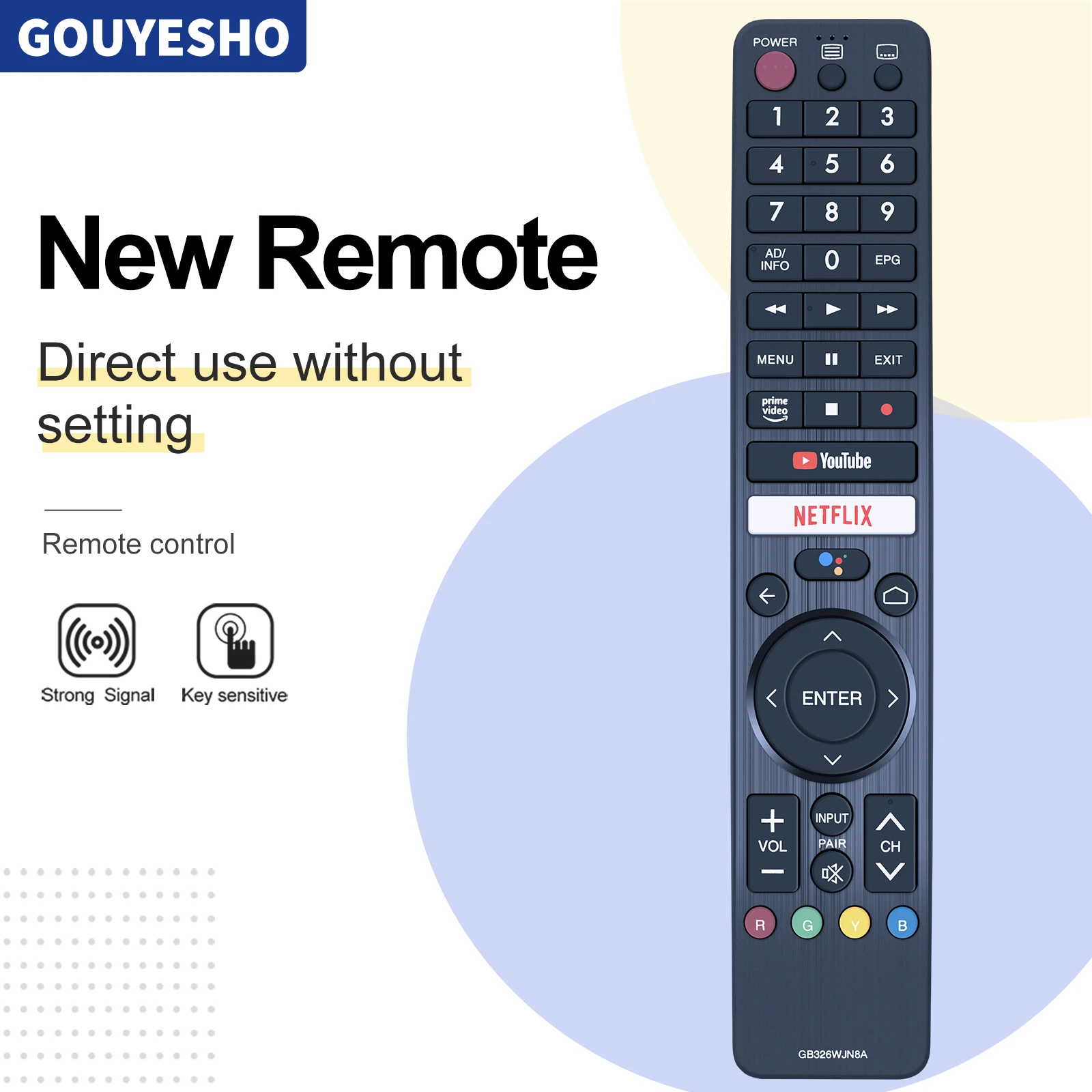 

New GB326WJN8A Remote Control For Sharp TV